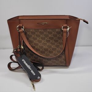 Karl Lagerfeld Brown Tote Bag